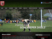 Tablet Screenshot of cassasoccer.com